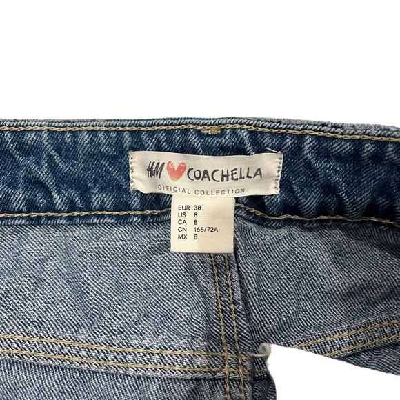 H&M X Coachella Distressed Tribal Fringe Shorts - Picture 12 of 12